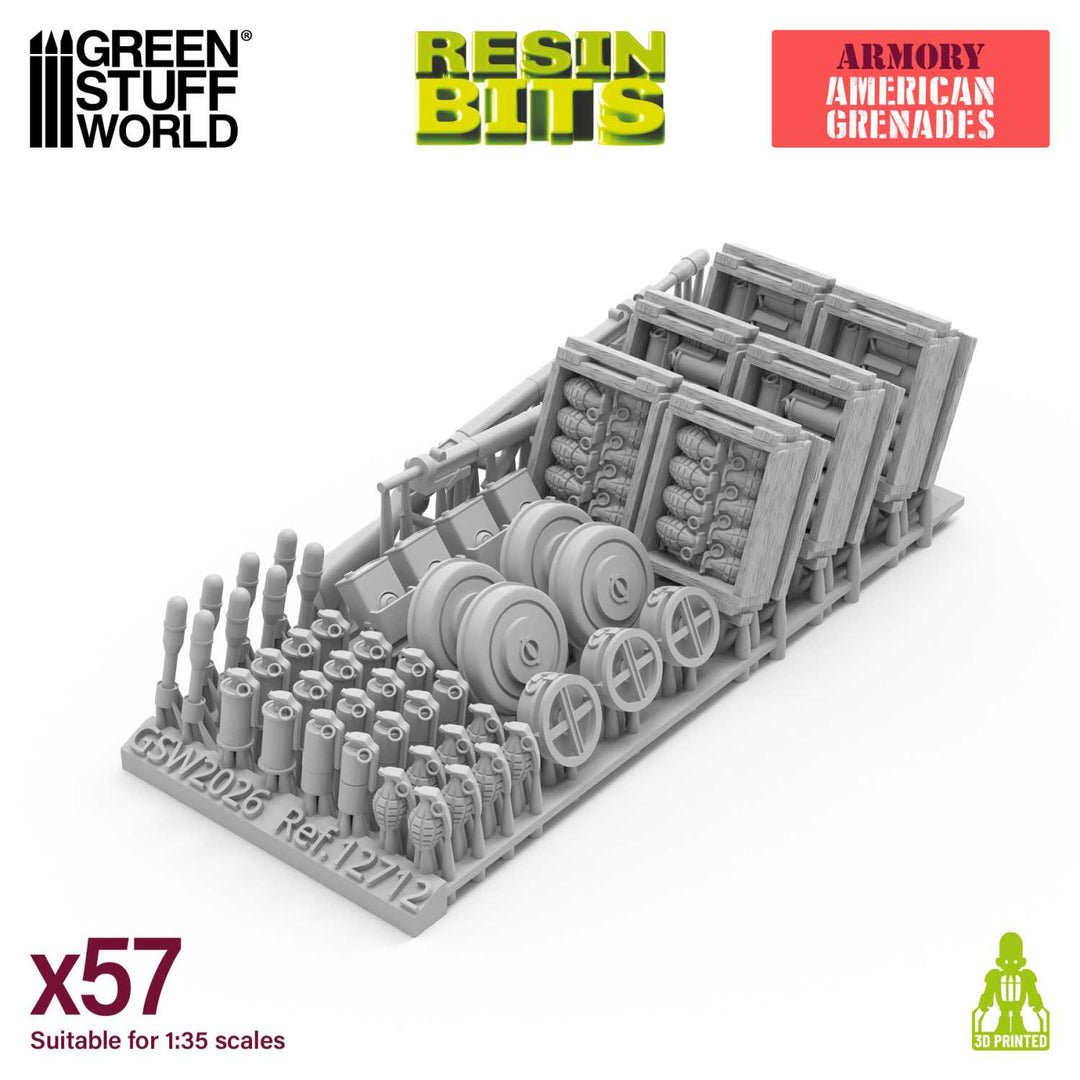 WWII American Grenades 1:35 (Green Stuff World)