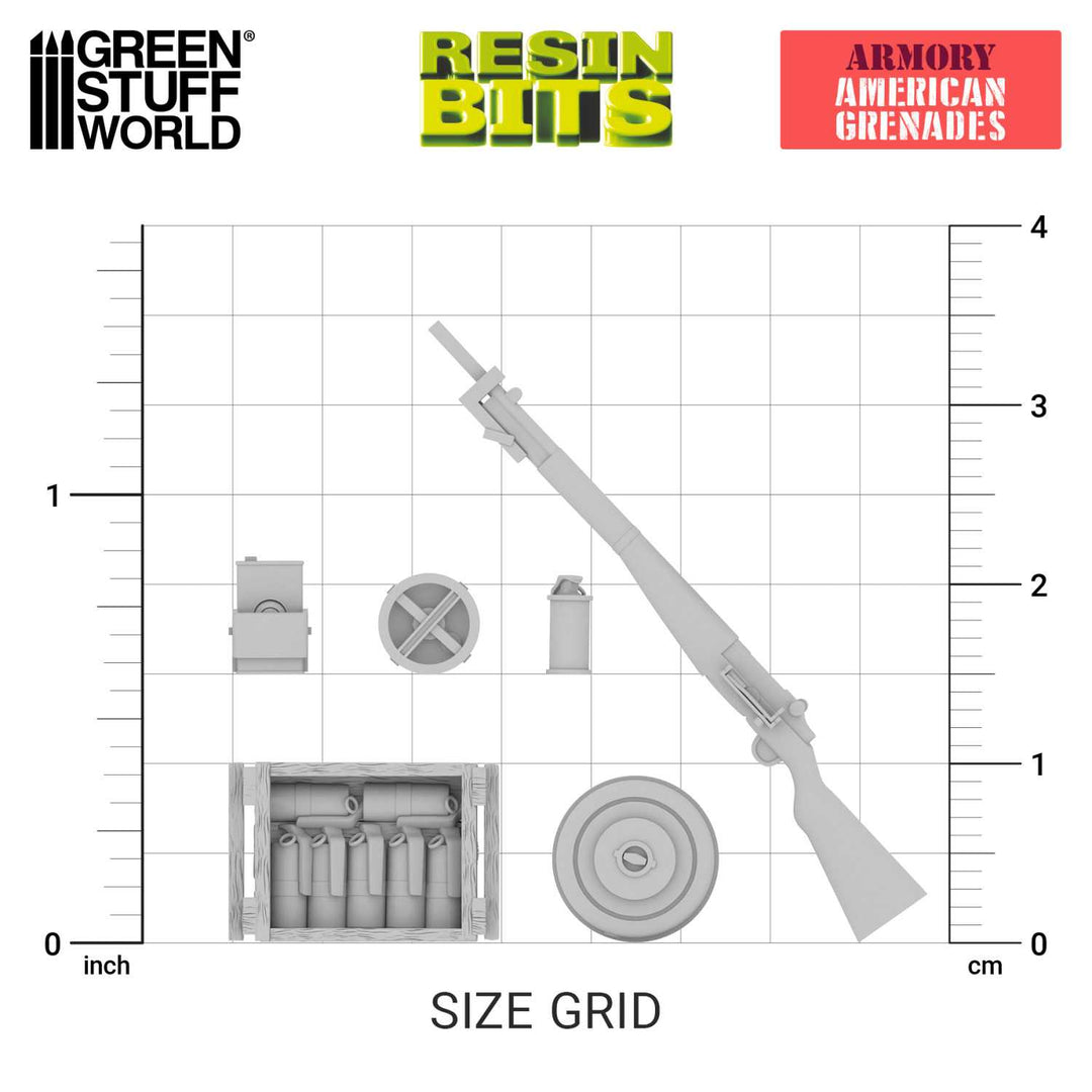 WWII American Grenades 1:35 (Green Stuff World)