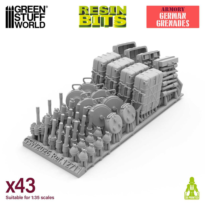 WWII German Grenades 1:35 (Green Stuff World)