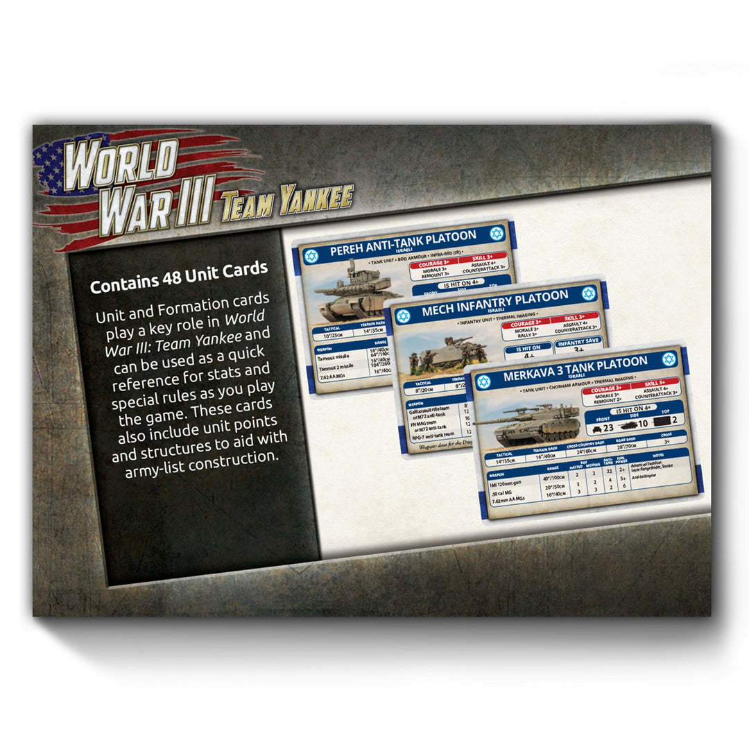 World War III: Team Yankee - Israeli IDF Unit Card Pack (x48 Cards) (WW3-10U)