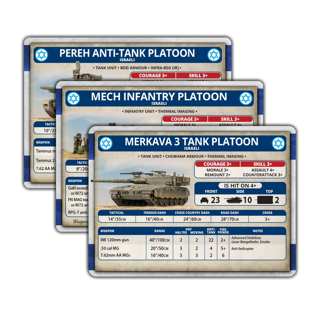 World War III: Team Yankee - Israeli IDF Unit Card Pack (x48 Cards) (WW3-10U)