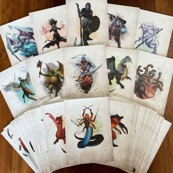 Dungeons & Dragons RPG Encounter Cards - Challenge Rating 7+: Pack 1