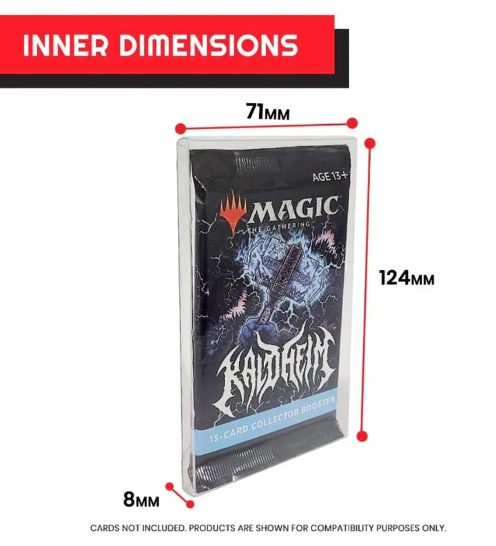PET Protectors 10-Pack for Booster, Magic, Yu-Gi-Oh Cards
