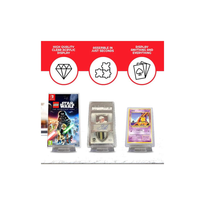 Evoretro Adjustable Easel Stand 6-Pack Compatible with Video Game Cases