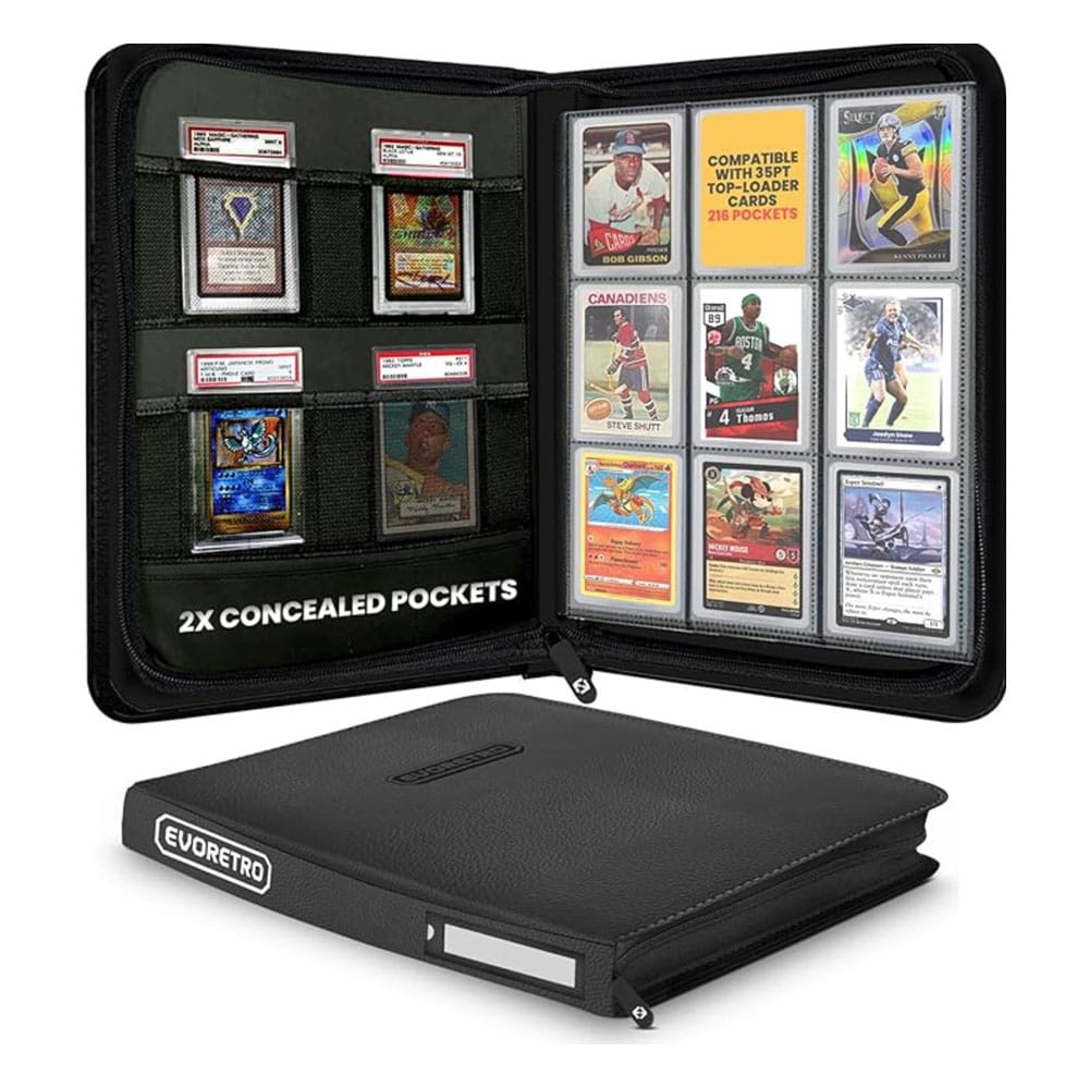 Evoretro Shield+ Topload Cards Binder 216 Cards Black (EVO-3541)