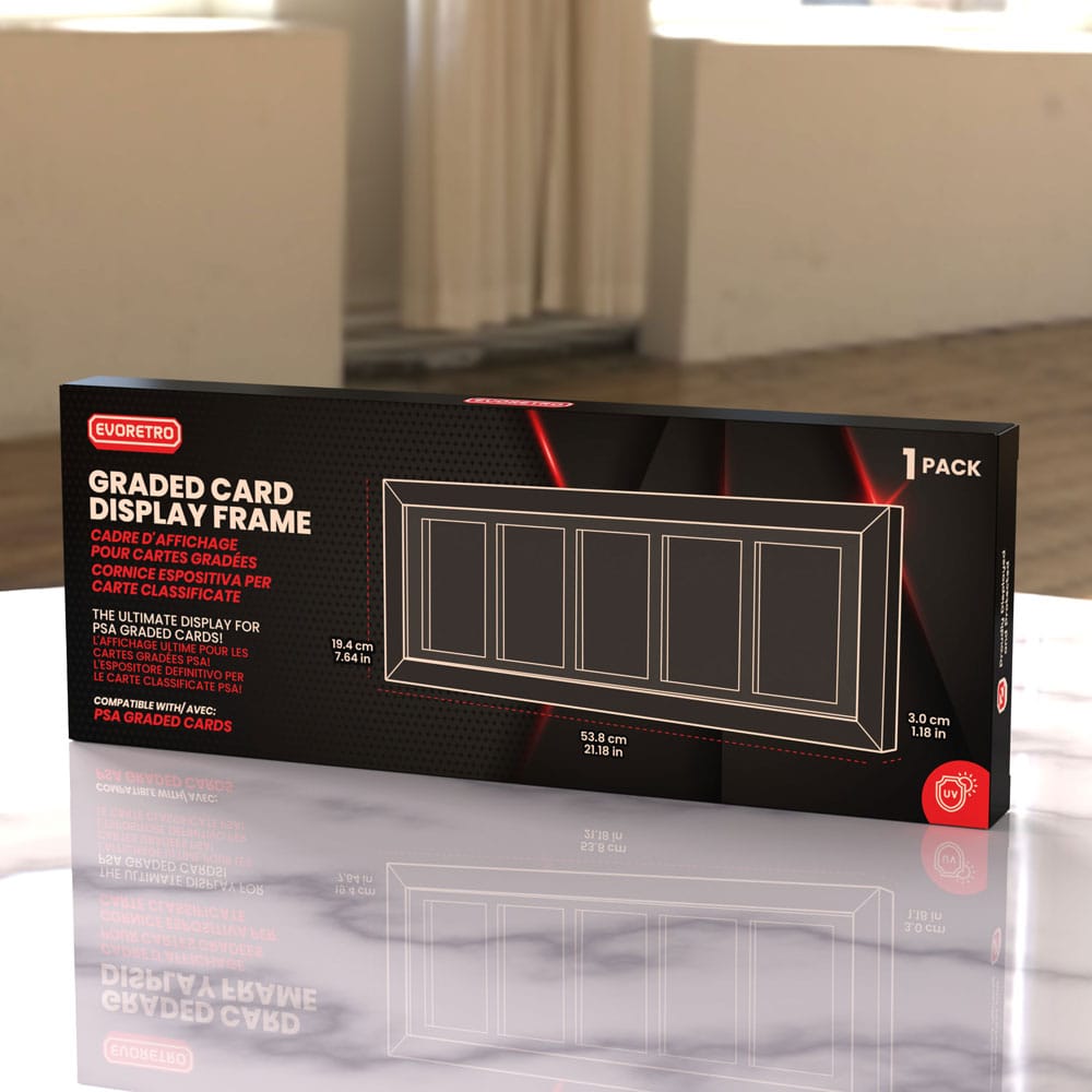 Evoretro Graded Card Display Frame for 5 PSA Graded Cards (EVO-9963)