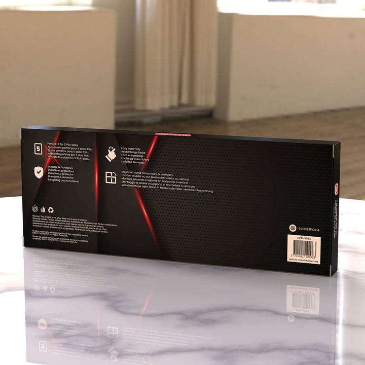 Evoretro Graded Card Display Frame for 5 PSA Graded Cards (EVO-9963)