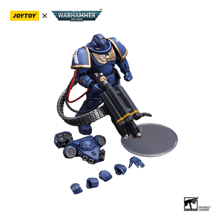 Warhammer 40,000 Action Figure - Ultramarines Desolation Marine with Superfrag Rocket Launcher