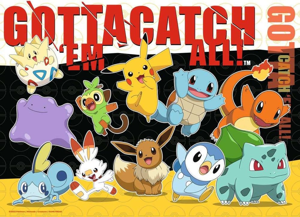 Pokémon Puzzle 4-Pack Pokémon Buddies (4x100 brikker)