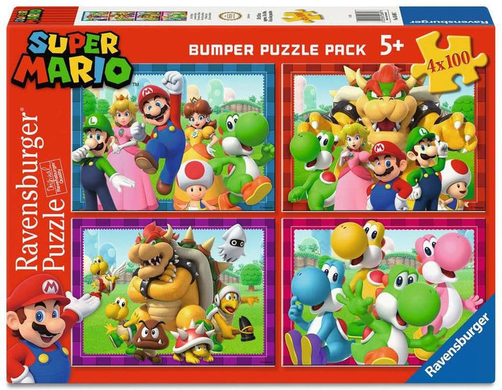 Super Mario Puzzle 4-Pack Time for Mario! (4x100 brikker)