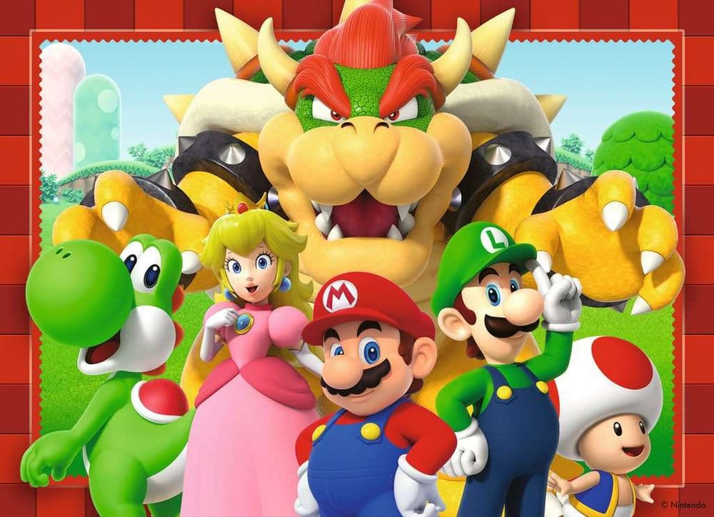 Super Mario Puzzle 4-Pack Time for Mario! (4x100 brikker)