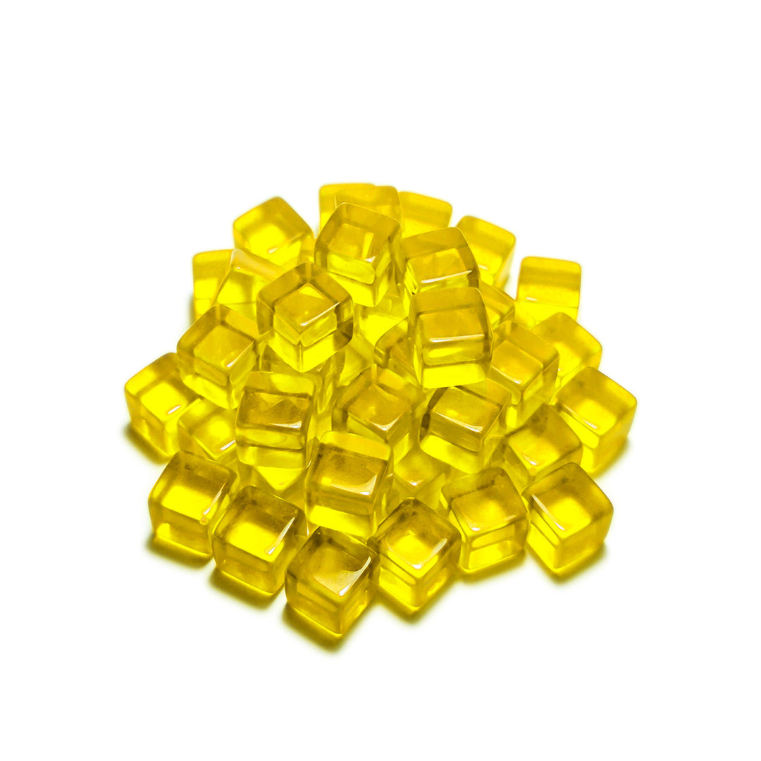 Yellow Cube tokens 8mm (Green Stuff World)