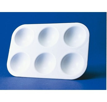 Plastic Palette, Rectangular (6 holes)