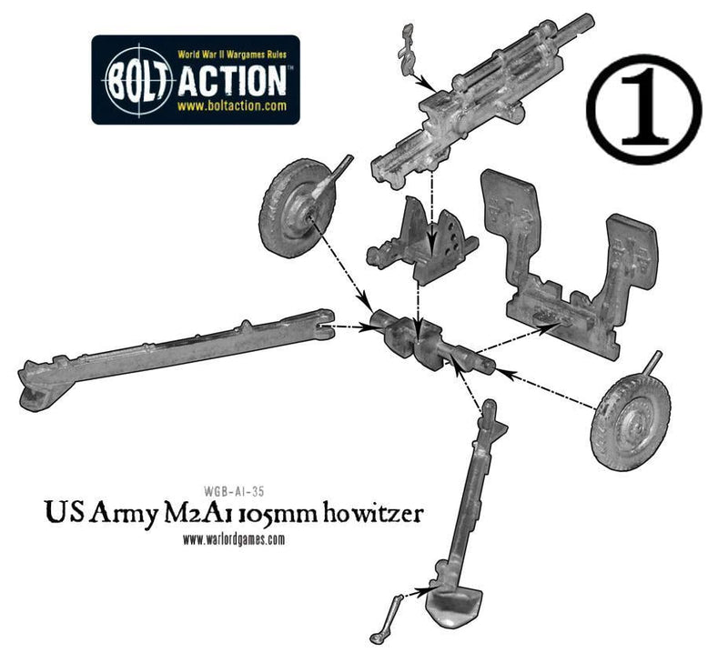 Bolt Action: US Army M2A1 105mm howitzer