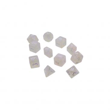 Eclipse 11 Dice Set: Arctic White (Ultra PRO)