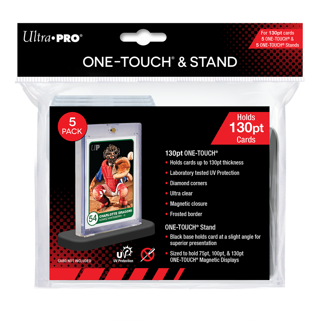 130PT ONE-TOUCH & Stands (5ct) (Ultra PRO)