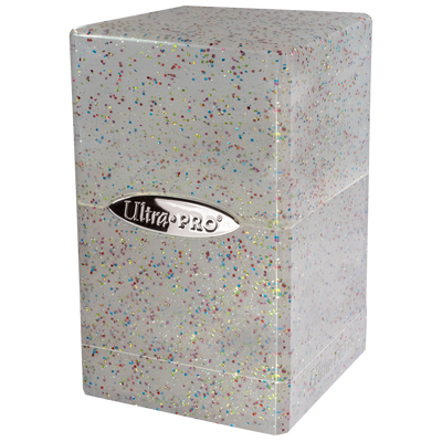 Glitter Satin Tower Deck Box - Crystal (Ultra PRO)