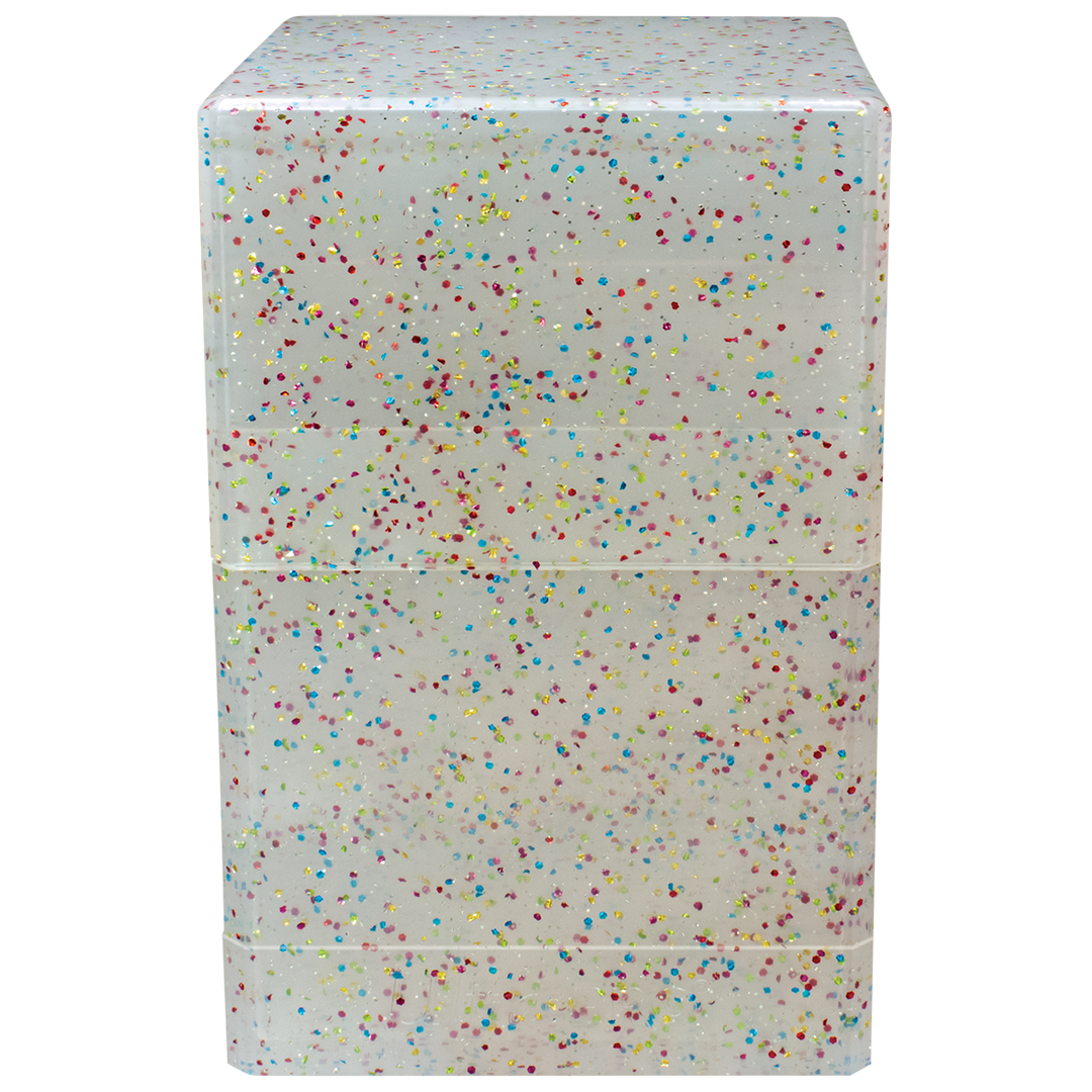 Glitter Satin Tower Deck Box - Crystal (Ultra PRO)