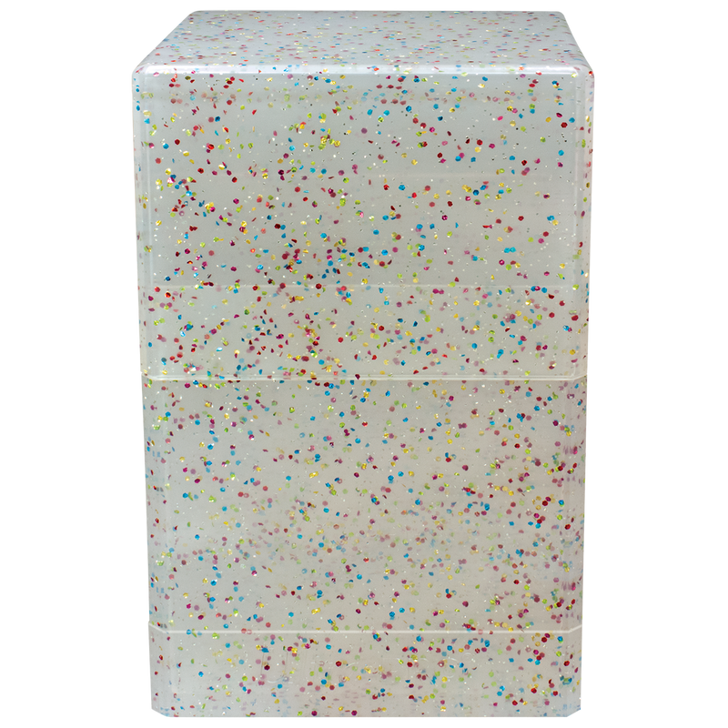 Glitter Satin Tower Deck Box - Crystal (Ultra PRO)
