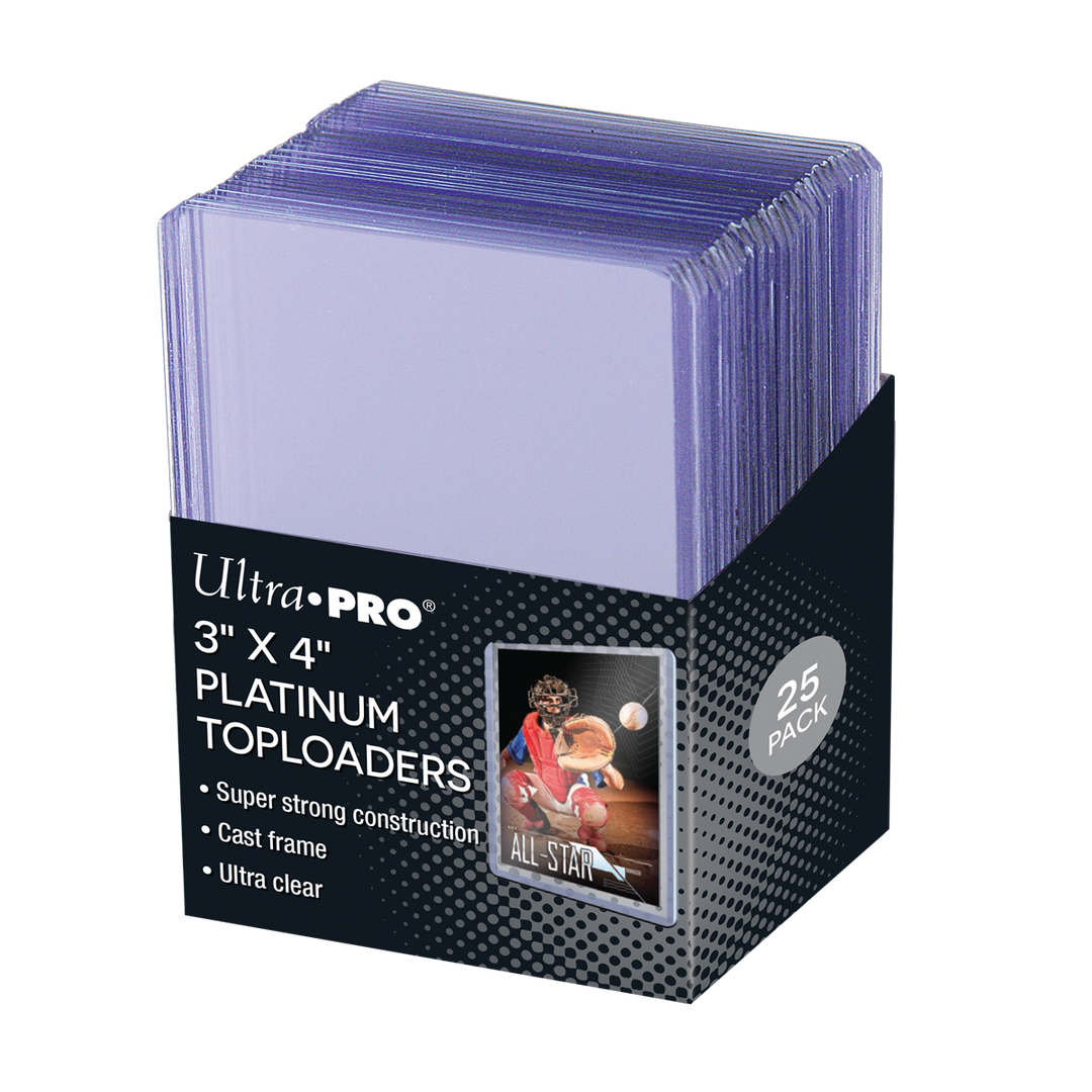 3" x 4" Ultra Clear Platinum Toploaders (25ct) (Ultra PRO)