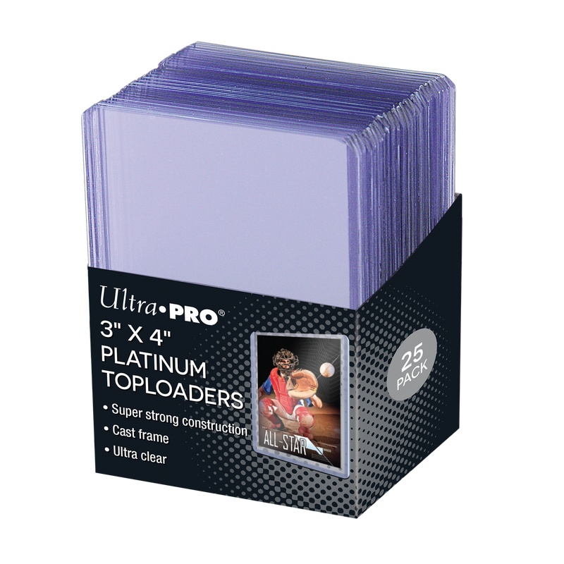 3" x 4" Ultra Clear Platinum Toploaders (25ct) (Ultra PRO)