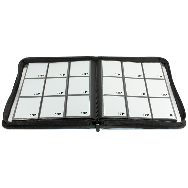 Ultra PRO 9-Pocket Zippered PRO-Binder: Silver Made With Fire Resistant Materials (Ultra PRO)
