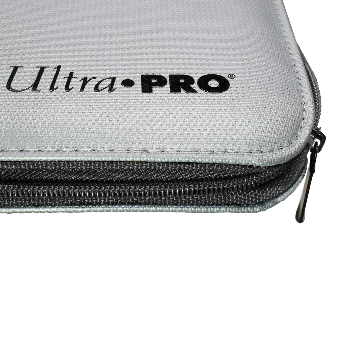 Ultra PRO 12-Pocket Zippered PRO-Binder: Silver Made With Fire Resistant Materials (Ultra PRO)