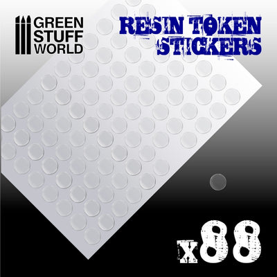 88x Resin Token Stickers 15mm (Green Stuff World)