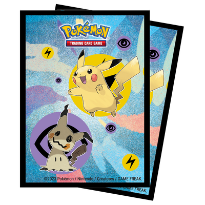 Pikachu & Mimikyu Standard Deck Protector Sleeves (65ct) for Pokémon (Ultra PRO)
