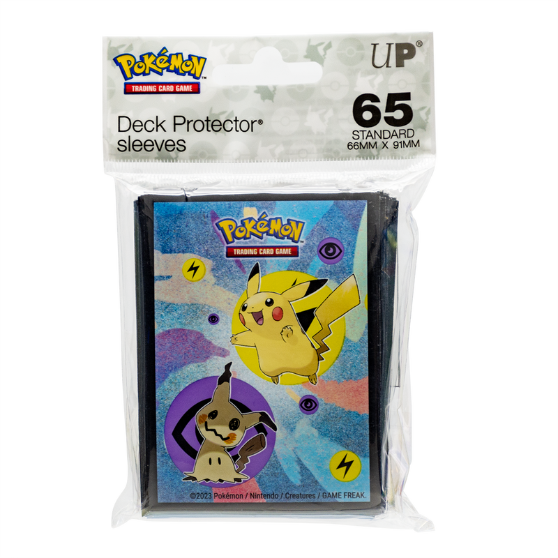 Pikachu & Mimikyu Standard Deck Protector Sleeves (65ct) for Pokémon (Ultra PRO)