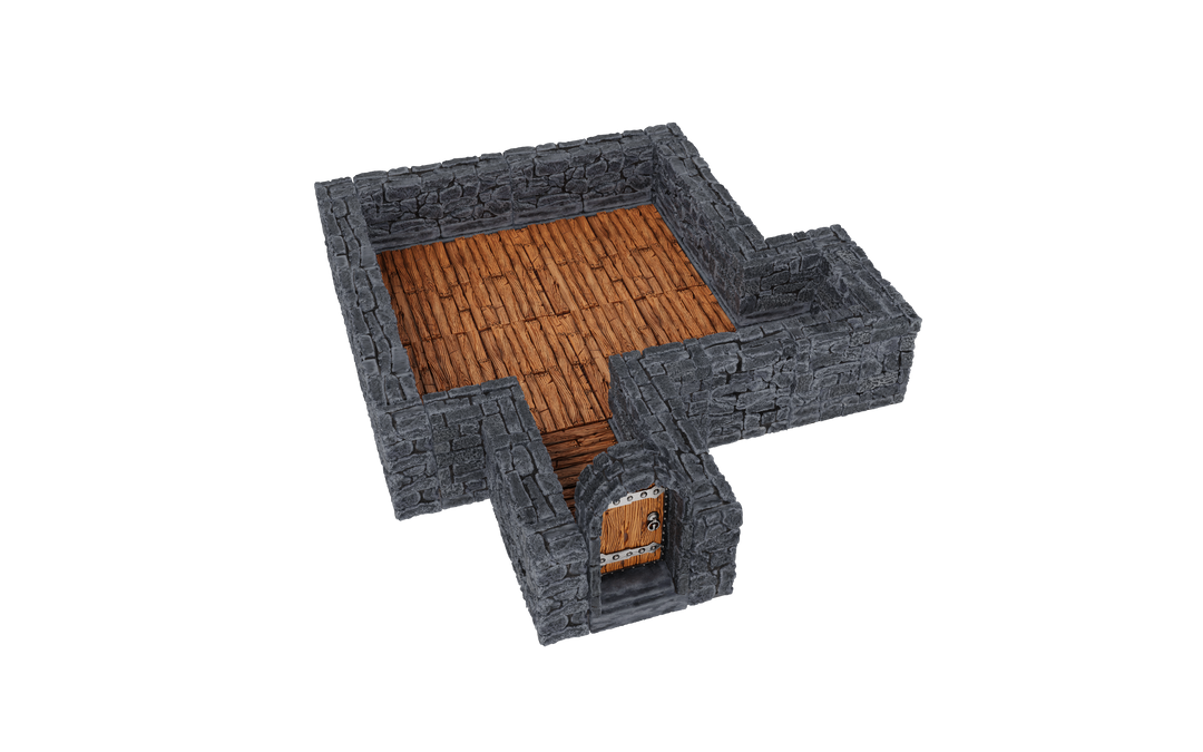 WarLock Tiles: Expansion Pack - 1 in. Dungeon Straight Walls