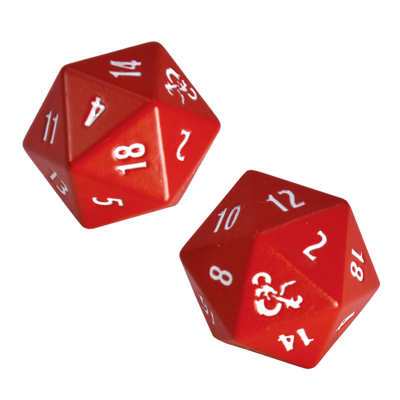 Heavy Metal Red and White D20 Dice Set (2ct) for Dungeons & Dragons (Ultra PRO)