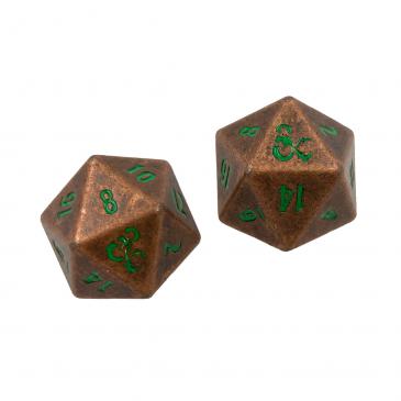 Heavy Metal Feywild Copper and Green D20 Dice Set for Dungeons & Dragons (Ultra PRO)