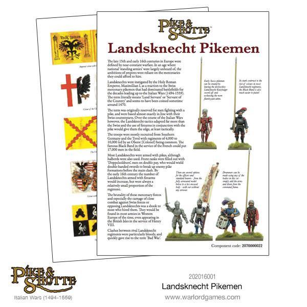 Pike & Shotte: Landsknechts Pikemen