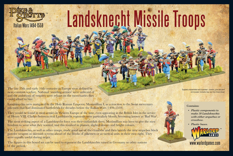 Pike & Shotte: Landsknecht Missile Troops