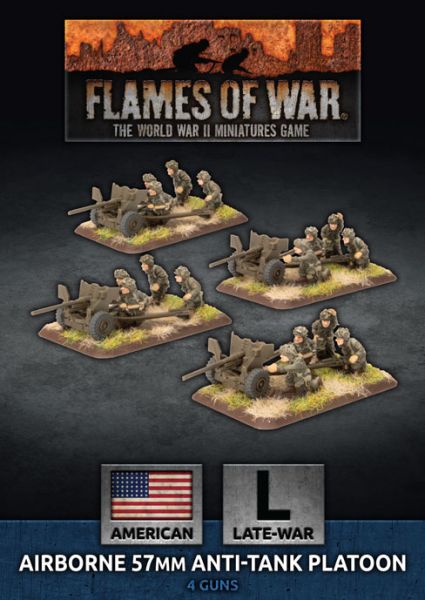 Flames of War: Parachute 57mm Anti-Tank Platoon  (x4 Plastic) (UBX67)
