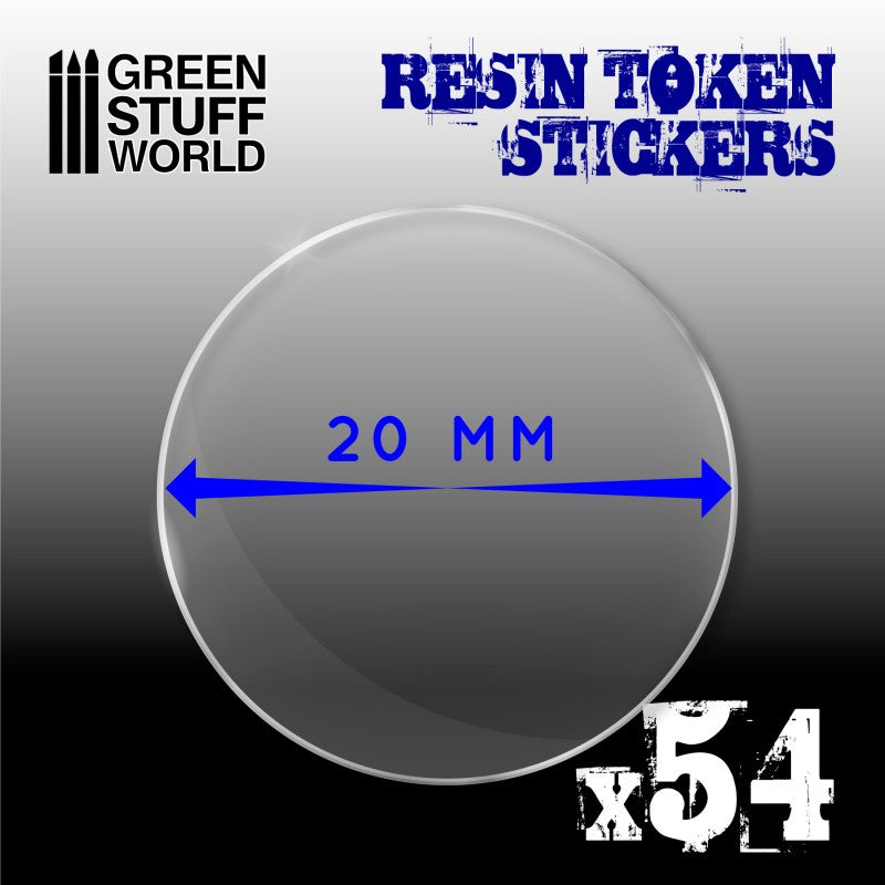54x Resin Token Stickers 20mm (Green Stuff World)