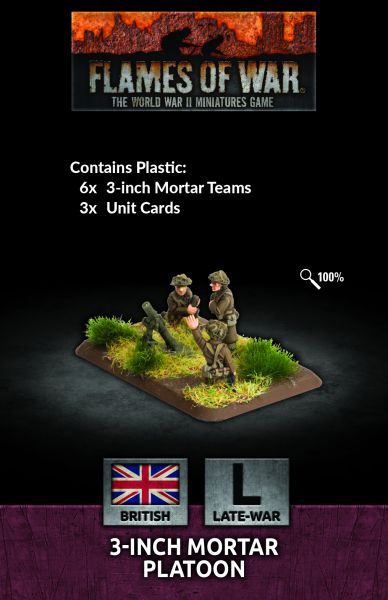 Flames of War: 3-inch Mortar Platoon (BR729)