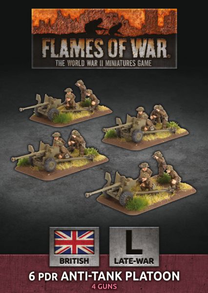 Flames of War: 6 pdr Anti-tank Platoon (Plastic) (BBX54)