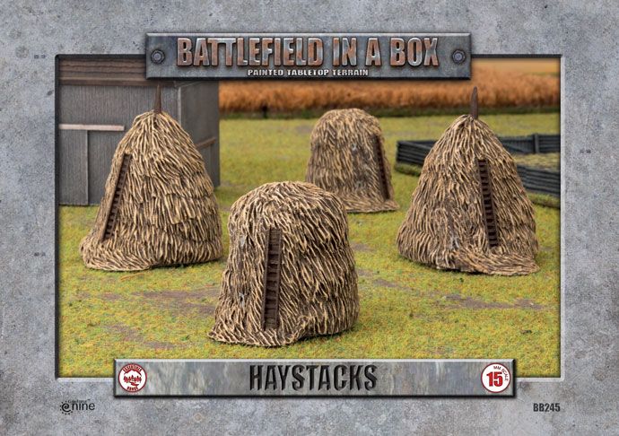 Battlefield in a Box: Haystacks (x4) (BB245)