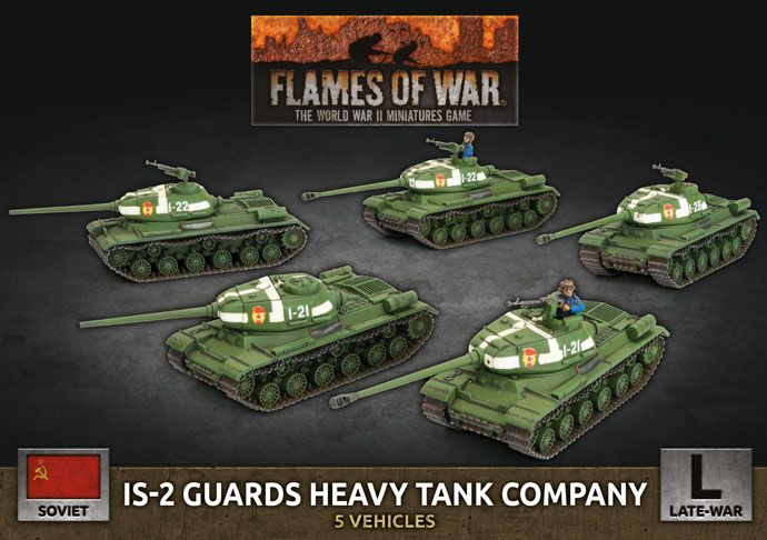 Flames of War: IS-2 Guards Heavy Tank Company (Plastic) (SBX62)