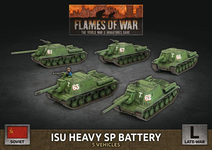 Flames of War: ISU Heavy SP Battery (Plastic) (SBX63)
