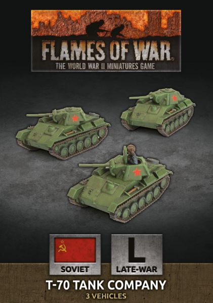 Flames of War: T-70 Tank Company (Plastic) (SBX68)