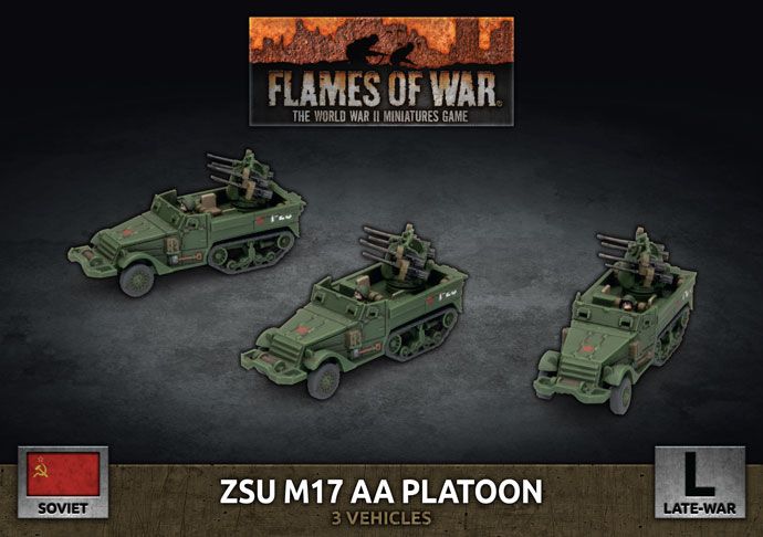 Flames of War: ZSU M17 Anti-Aircraft Platoon (Plastic) (SBX78)