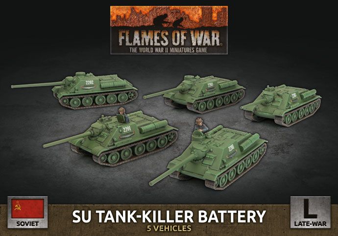Flames of War: SU Tank-Killer Battery (Plastic) (SBX64)
