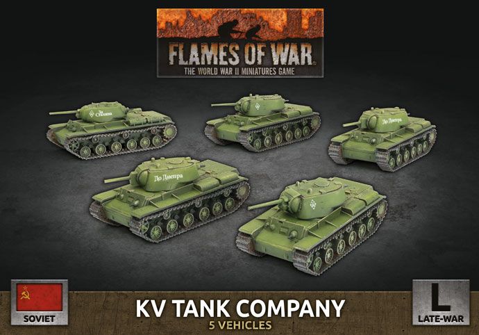 Flames of War: KV Tank Company (Plastic) (SBX73)
