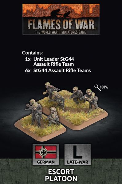 Flames of War: Escort Platoon (x30 Figs Plastic) (GE788)