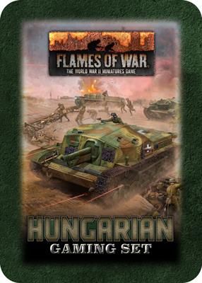 Flames of War: Hungarian Gaming Tin (x20 Tokens, x2 Objectives, x16 Dice) (TD044)