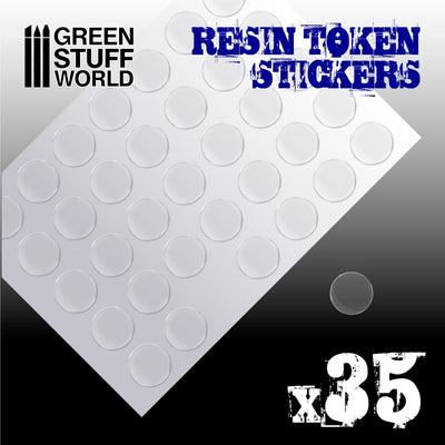 35x Resin Token Stickers 25mm (Green Stuff World)