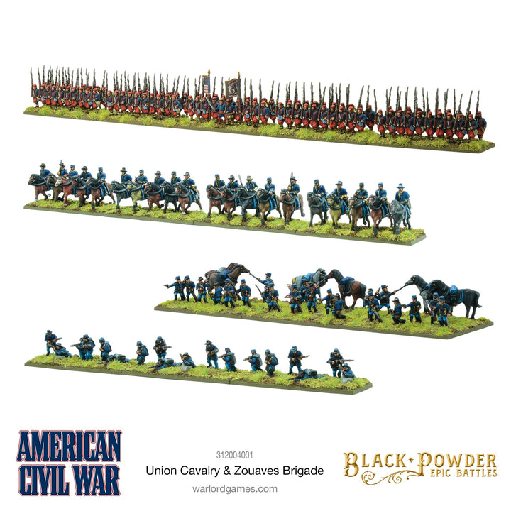 Black Powder Epic Battles - American Civil War Union Cavalry & Zouaves Brigade